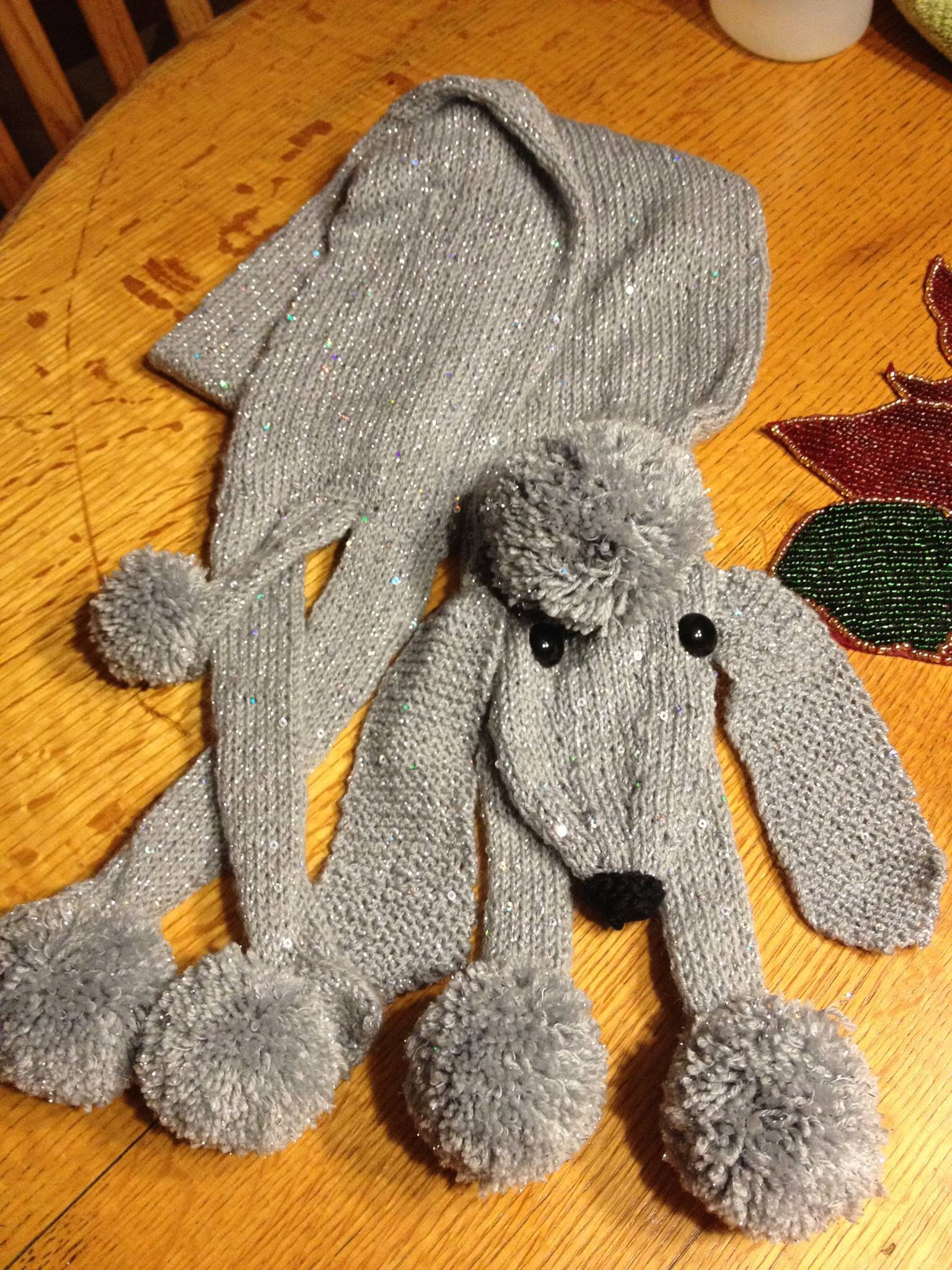 Poodle,craft,scarf