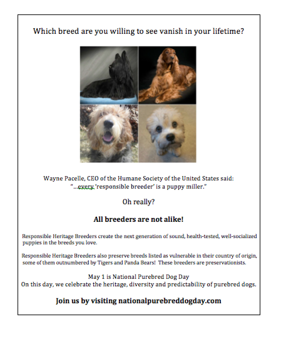 hand out,free,vulnerable breeds