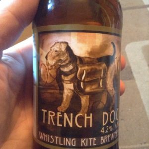 airedale terrier,trench dog,beer,ale,military dog,war dog