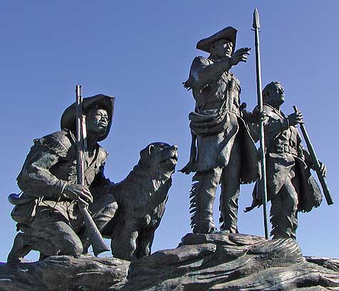 Bob Scriver,newfoundland,lewis and clark,statue,Seamen,Monture Creek,Seamen's Creek