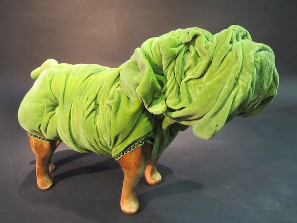 Dominic Gubb,wirehaired dachshund,bulldog,sculpture