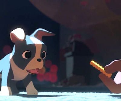 Boston Terrier,animation, Feast, Walt Disney, movie,film,cartoon