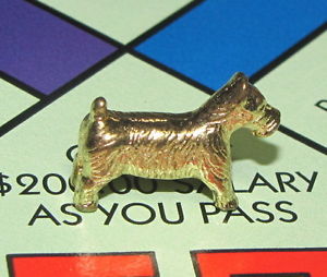 Monopoly K-9 Scotty Dog Player Game Playing Piece Replacement Token Trinket 