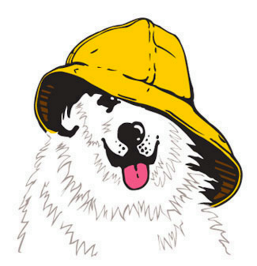 Great Pyrenees,mascot,logo,Sea Dog Brewing Company 