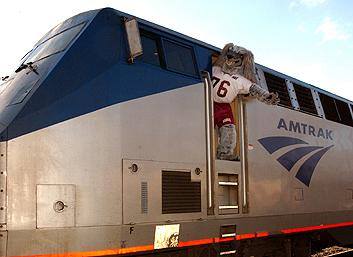 Saluki,Amtrak,train, mascot,Southern Illinois University