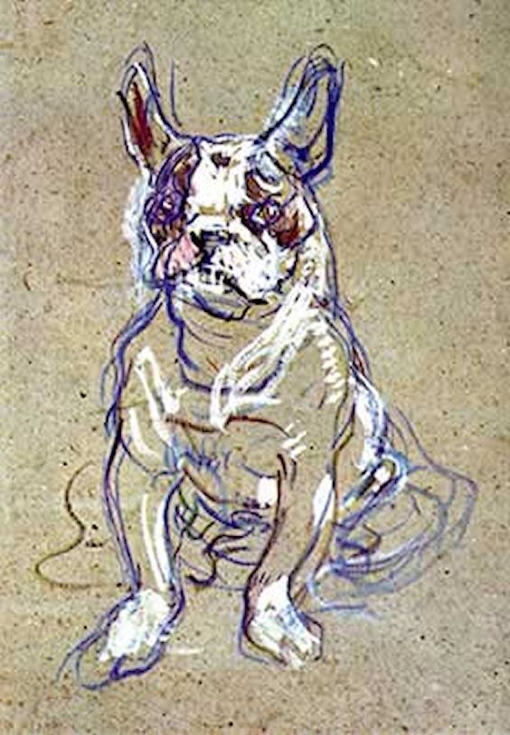 French Bulldog,Toulouse-Lautrec,Moulin Rouge,Romanovs,Ortipo,art,