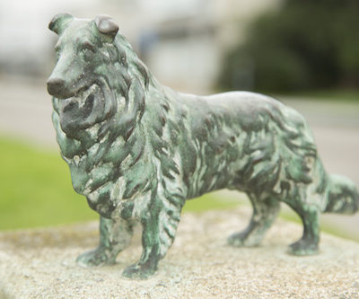 Collie, art, public art, statue, sculpture