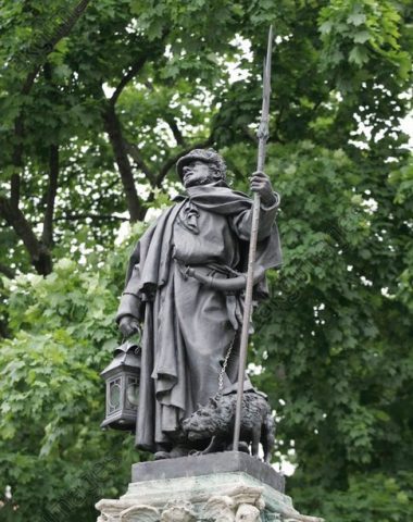 Standard Schnauzer,sculpture, art, night watchman,Adolf Fremd