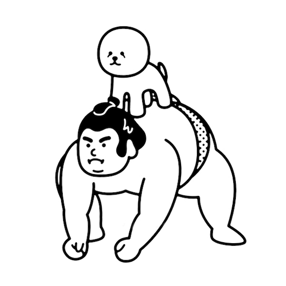 sumo wrestling, Bichon Frise, Sumo,illustrations, art