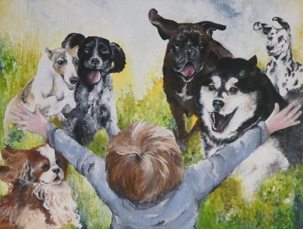 "My Doggy" - Entry in National Purebred Dog Day Fine Art ...