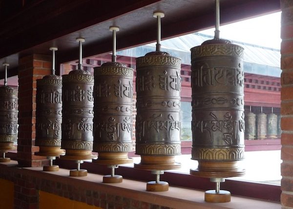 Tibetan Spaniel,monks,prayer wheel, Buddhist, Professor Ludvic von Schulmuth