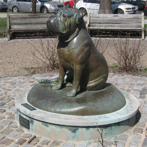 Bullmastiff, statue, art