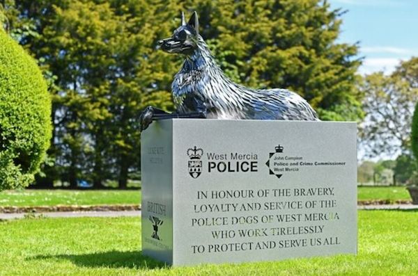K9, art, sculpture, police dogs