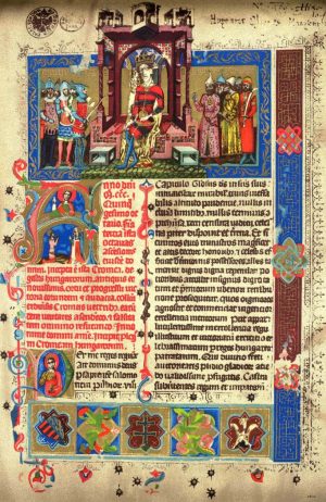 Vizsla, Illustrated Vienna Chronicle, Képes Krónika, King Louis I of Hungary, Carmelite Friars,Louis de Valois, Prince of Orleans