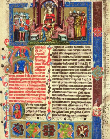 Vizsla, Illustrated Vienna Chronicle, Képes Krónika, King Louis I of Hungary, Carmelite Friars,Louis de Valois, Prince of Orleans