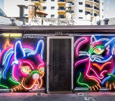 Straker, neon graffiti, art, Drew Straker