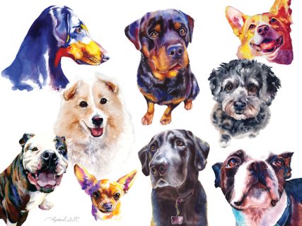 “Purebred Dog Day Poster” - Entry in National Purebred Dog Day Fine Art ...