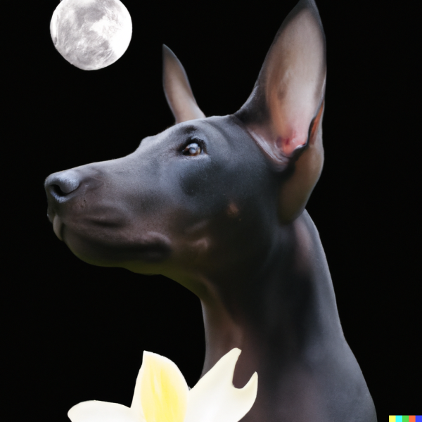 National Dog of Peru, Peruvian Inca Orchid, Peruvian Hairless Dog, Viringo, Peruvian Hairless Dog, Chimú dog,Perro sin pelo del Perú, moon, Pedro Weiss