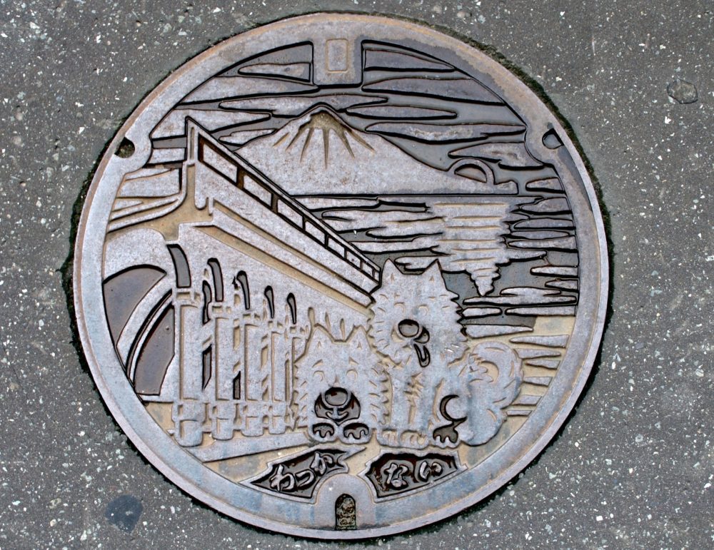 Kabosu, Shiba Inu, manhole cover, Doge, cryptocurrency, Dogecoin