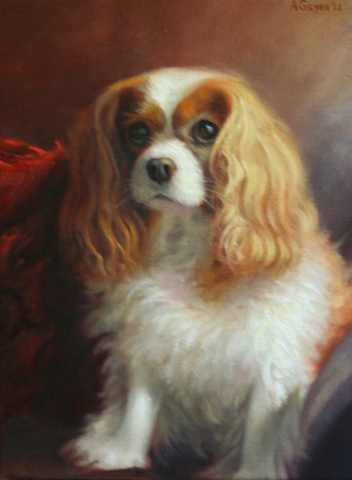 "Blenheim Cavalier" Entry in National Purebred Dog Day Fine Art