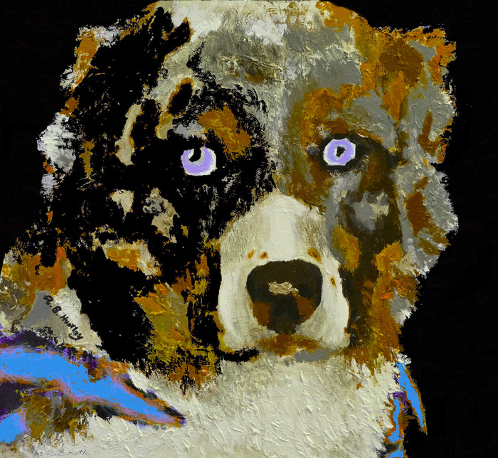 "Dixie" Entry in National Purebred Dog Day Fine Art/Poster