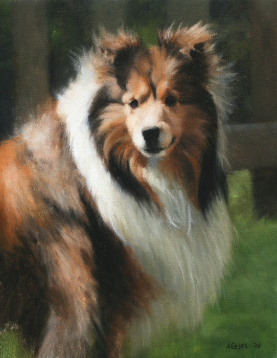 "Sandy" Entry in National Purebred Dog Day Fine Art/Poster