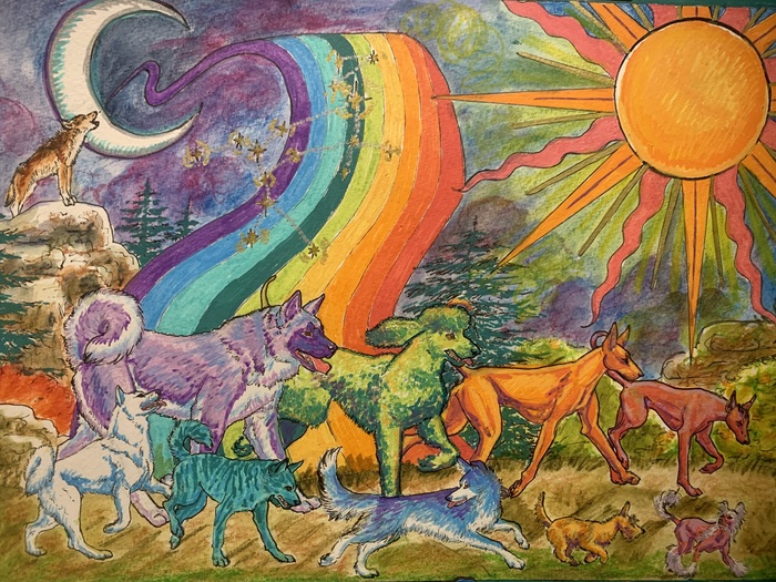 "The Rainbow of Dog Diversity" Entry in National Purebred Dog Day