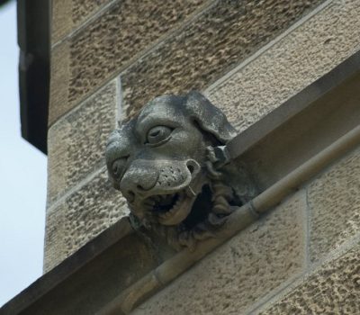 gargoyle, grotesque, dachshund