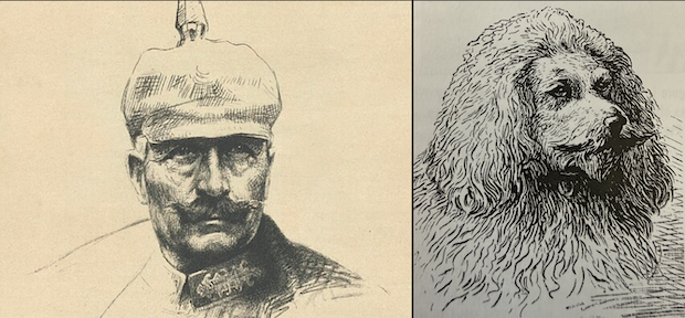 Imperiales, Kaiser Wilhelm, Poodle, moustache, beard, Wilhelm II,coat,