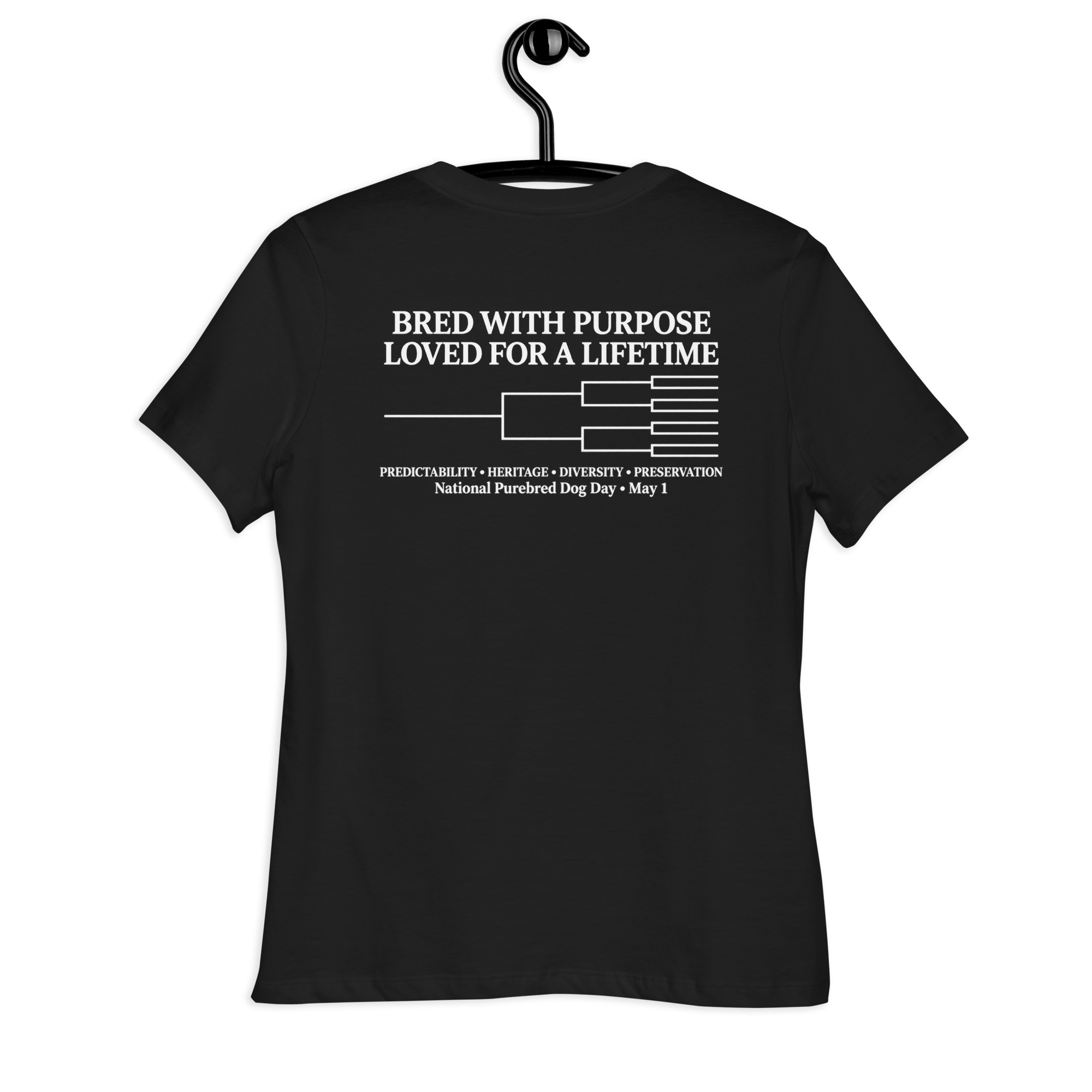Bred With Purpose T Shirt, Loved For A Lifetime, National Purebred Dog Day Shirt, Dog Lover Gift, Women's Tee - Image 3