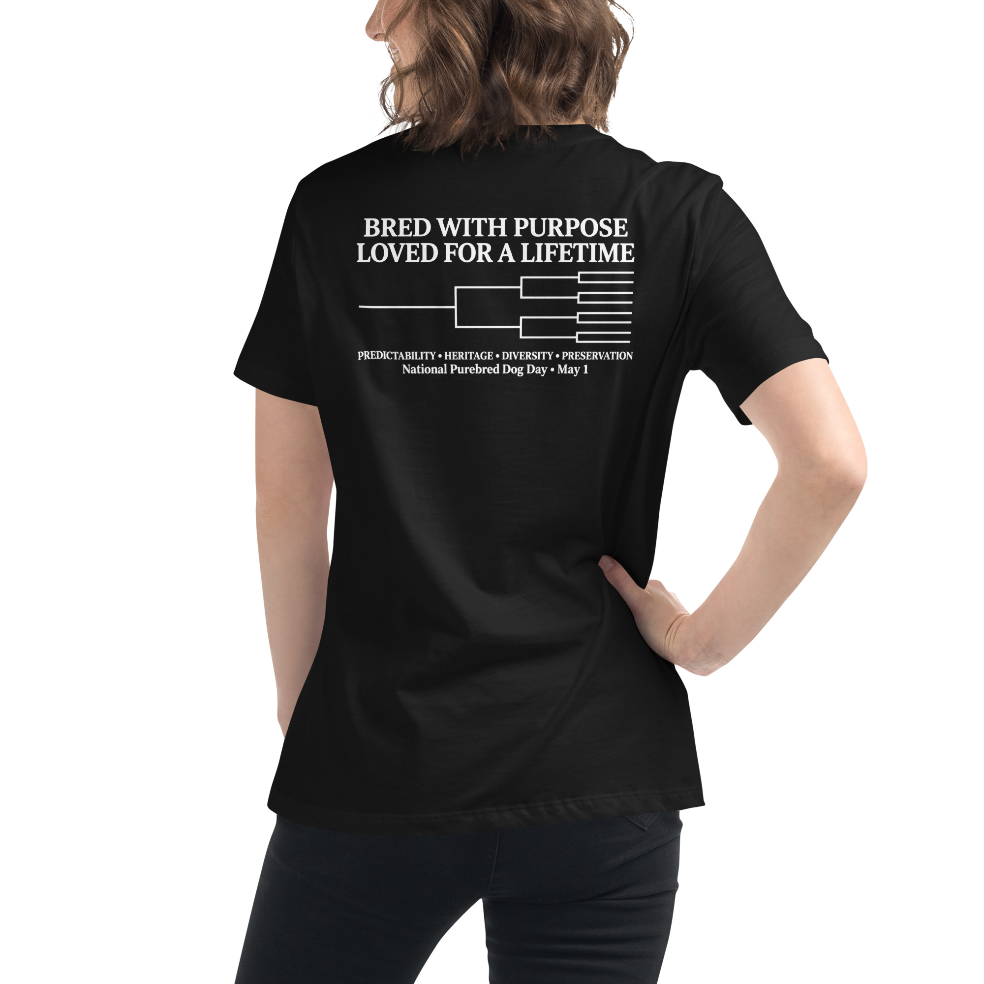Bred With Purpose T Shirt, Loved For A Lifetime, National Purebred Dog Day Shirt, Dog Lover Gift, Women's Tee - Image 6